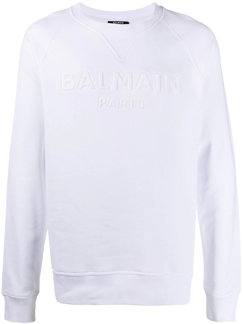 embossed logo sweatshirt - 1