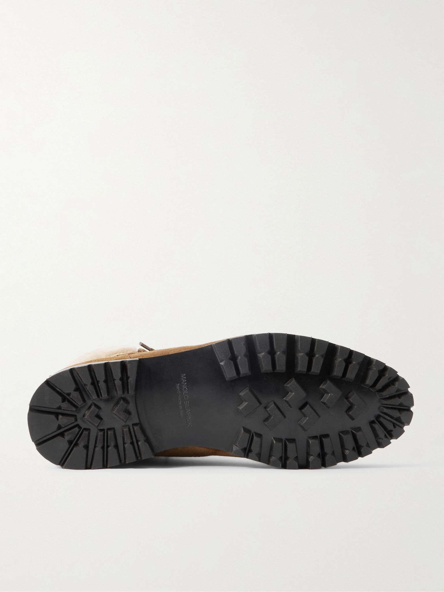 Sycamore Shearling-Trimmed Suede Boots Dark brown - 3