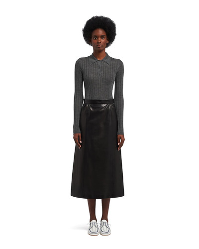 Prada Nappa leather skirt outlook