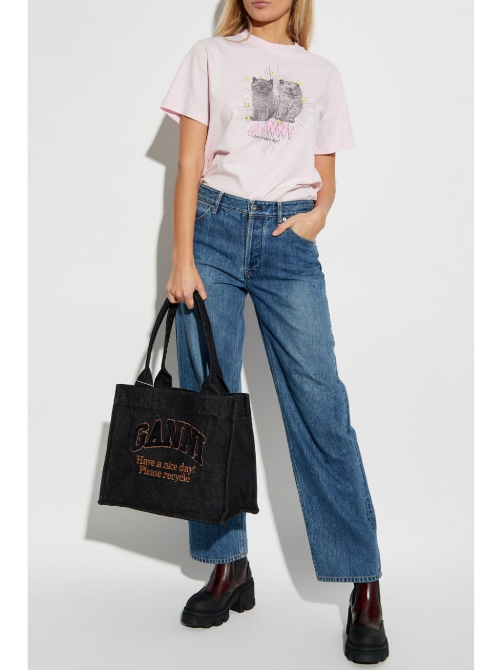 cats-print T-shirt - 2