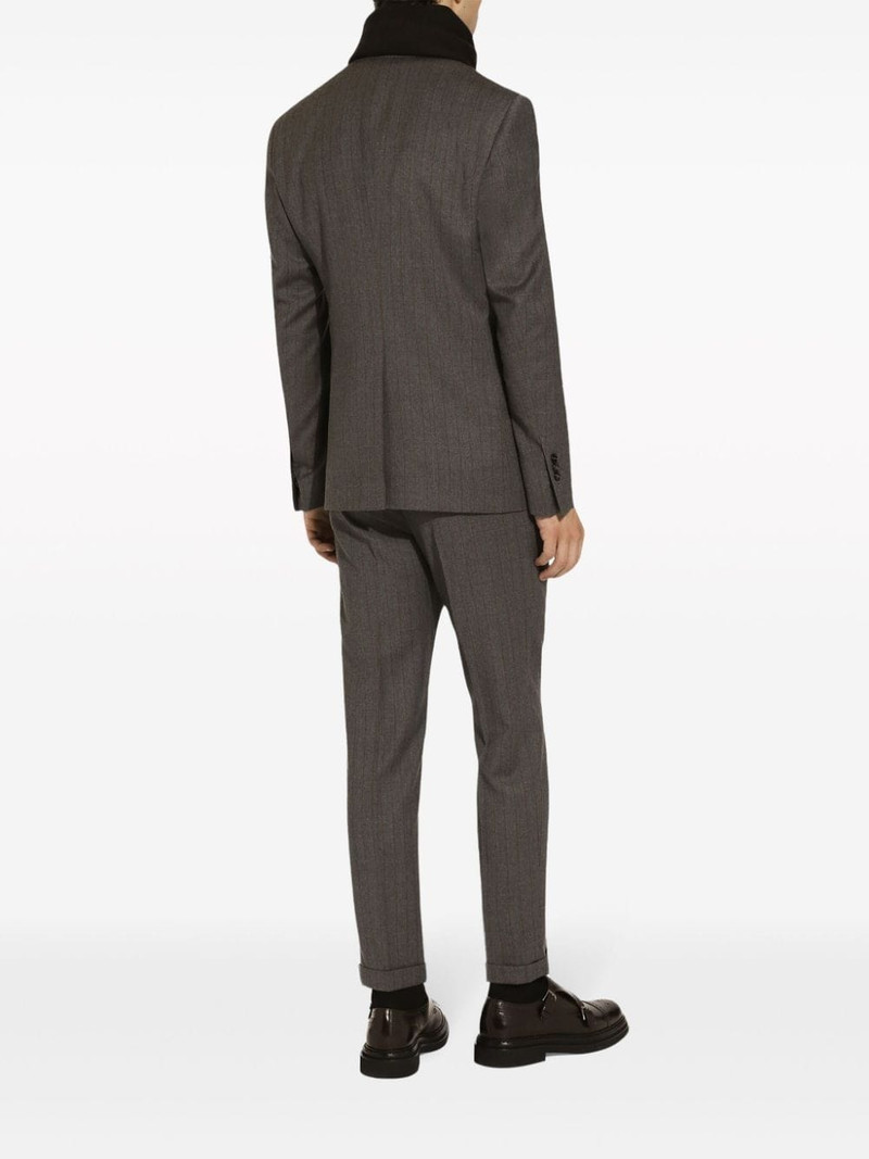 pinstripe single-breasted jacket 4