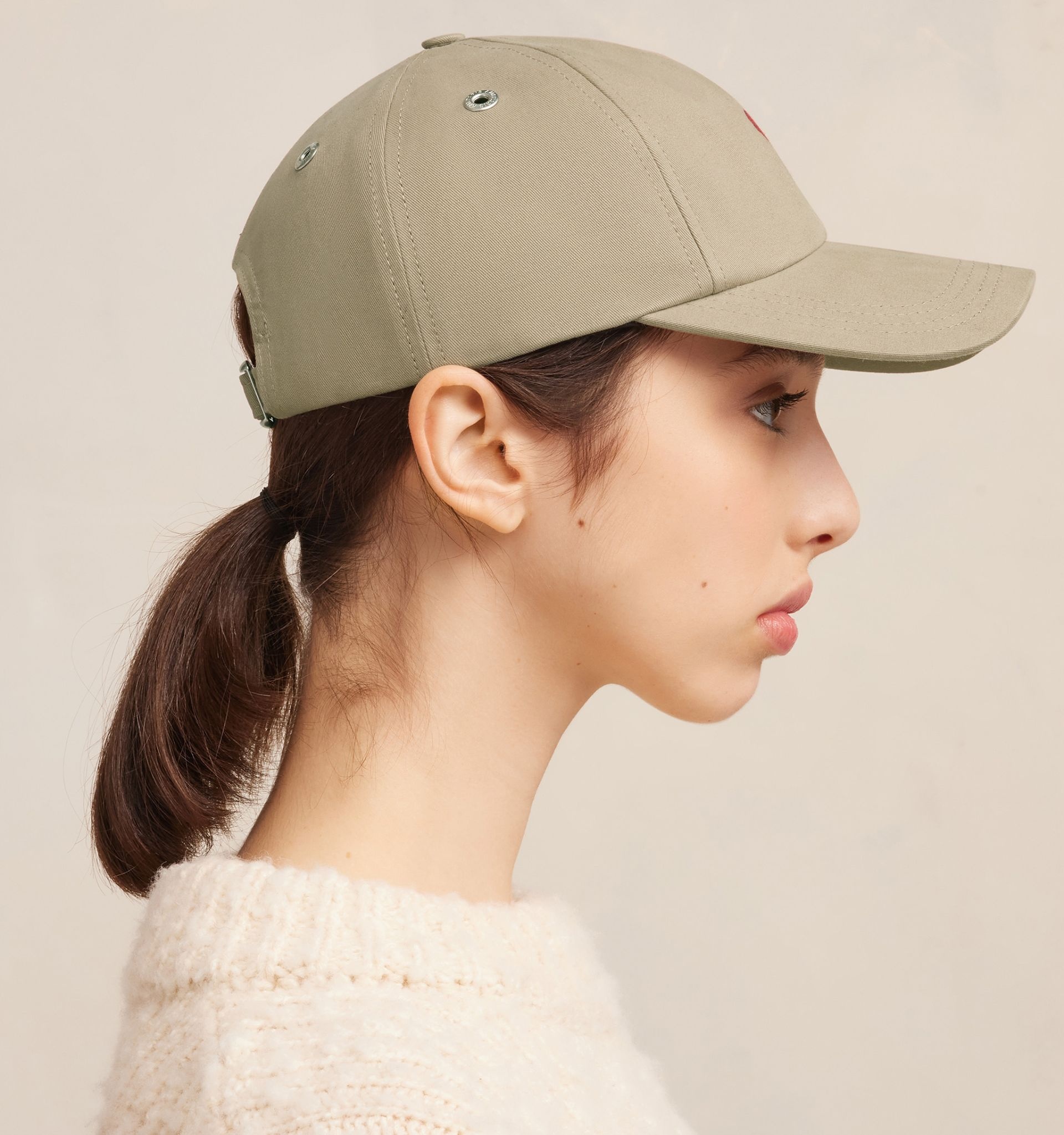 Red Ami De Coeur Embroidery Cap - 4