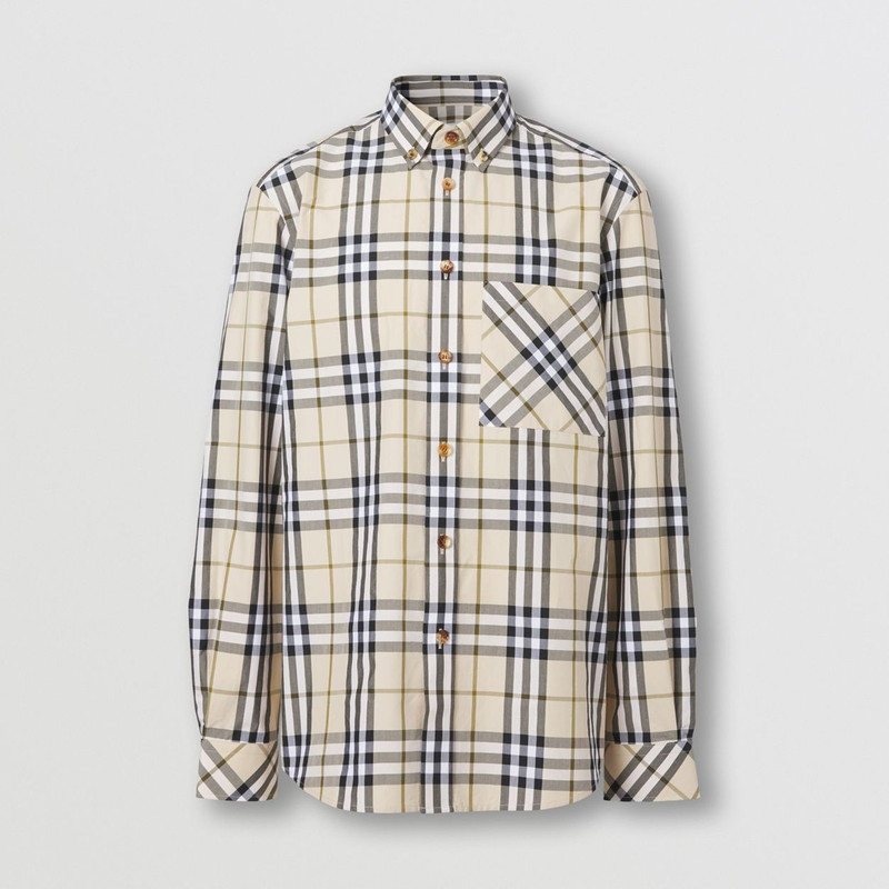 Check Cotton Poplin Shirt 1