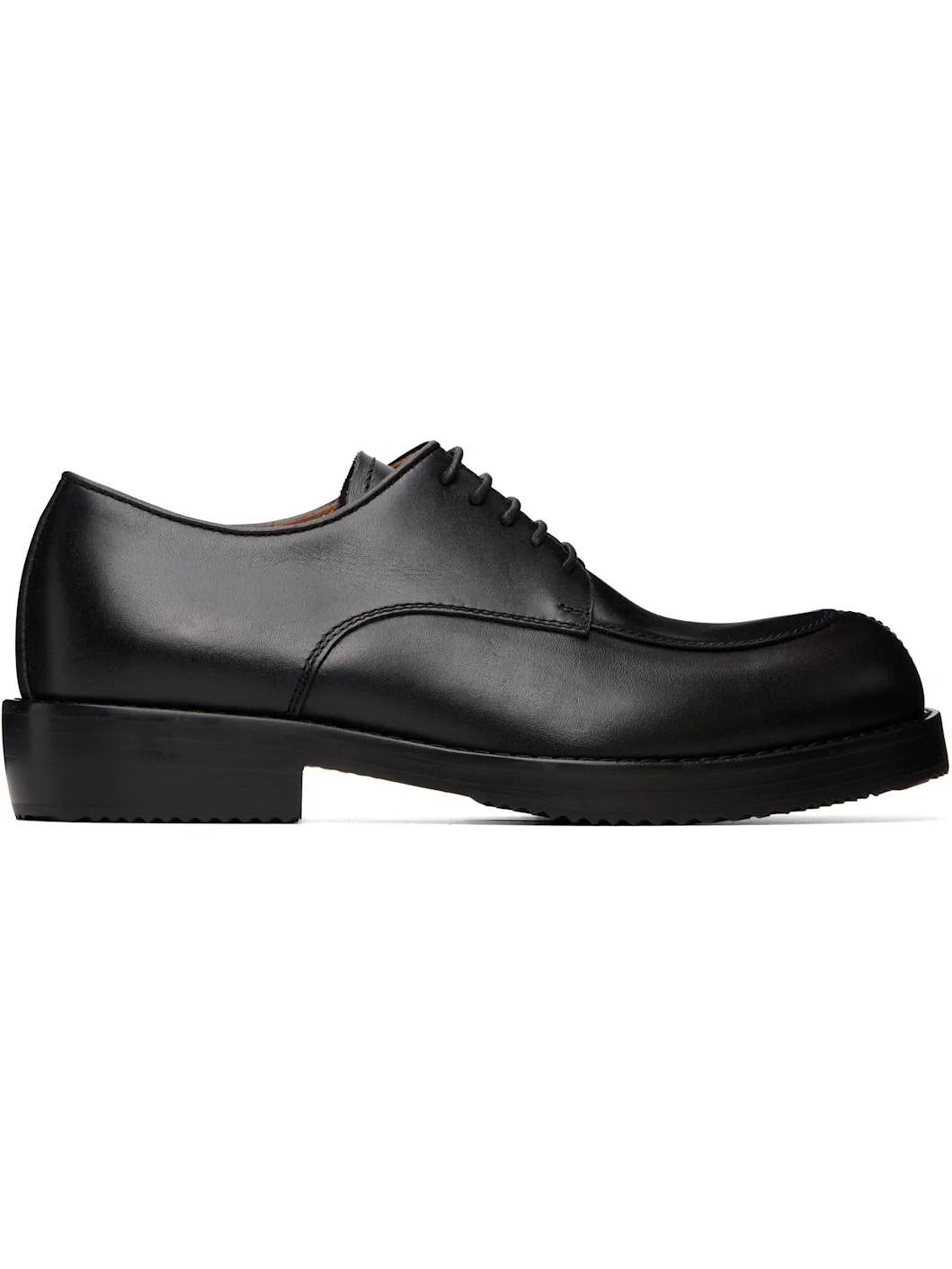 Black Leather Derbys - 1