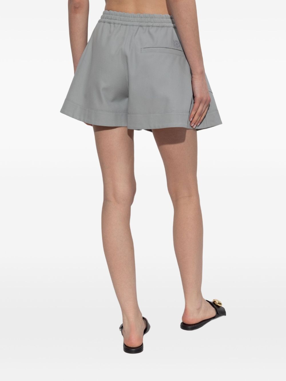 drawstring-waist shorts - 4
