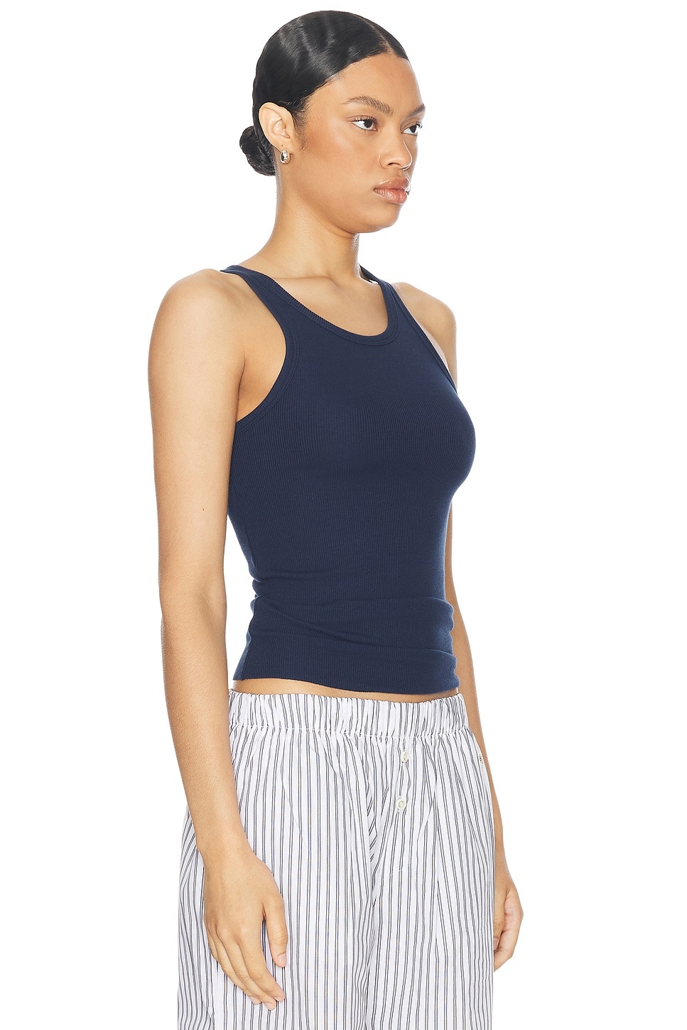 High Neck Fitted Tank Top - 2