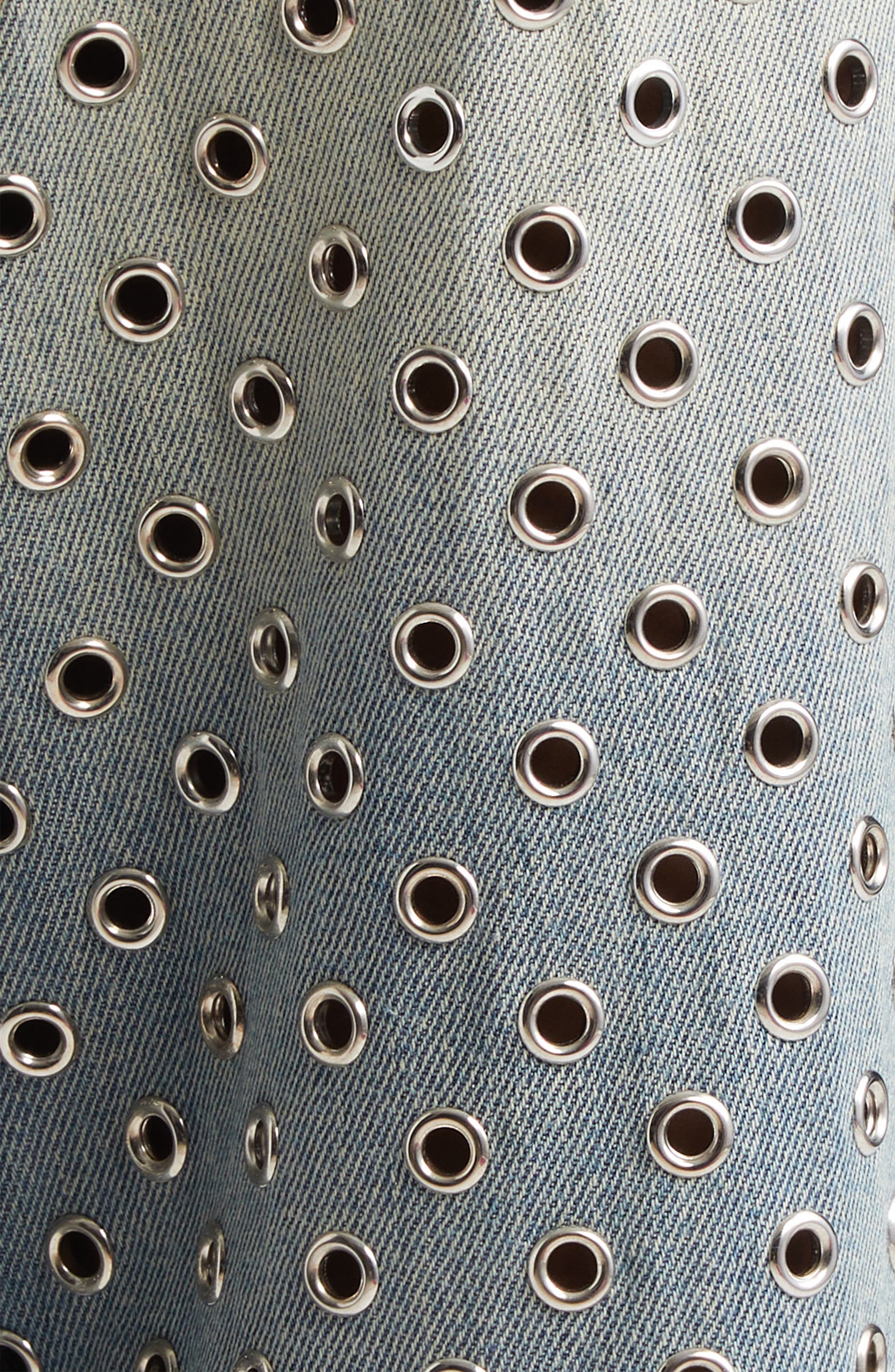 Golden Goose Allover Eyelet Jeans in Blue at Nordstrom - 7