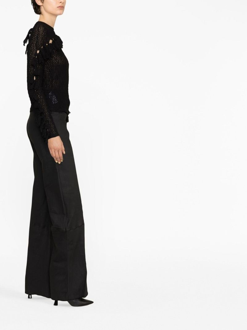 drawstring leather trousers 4