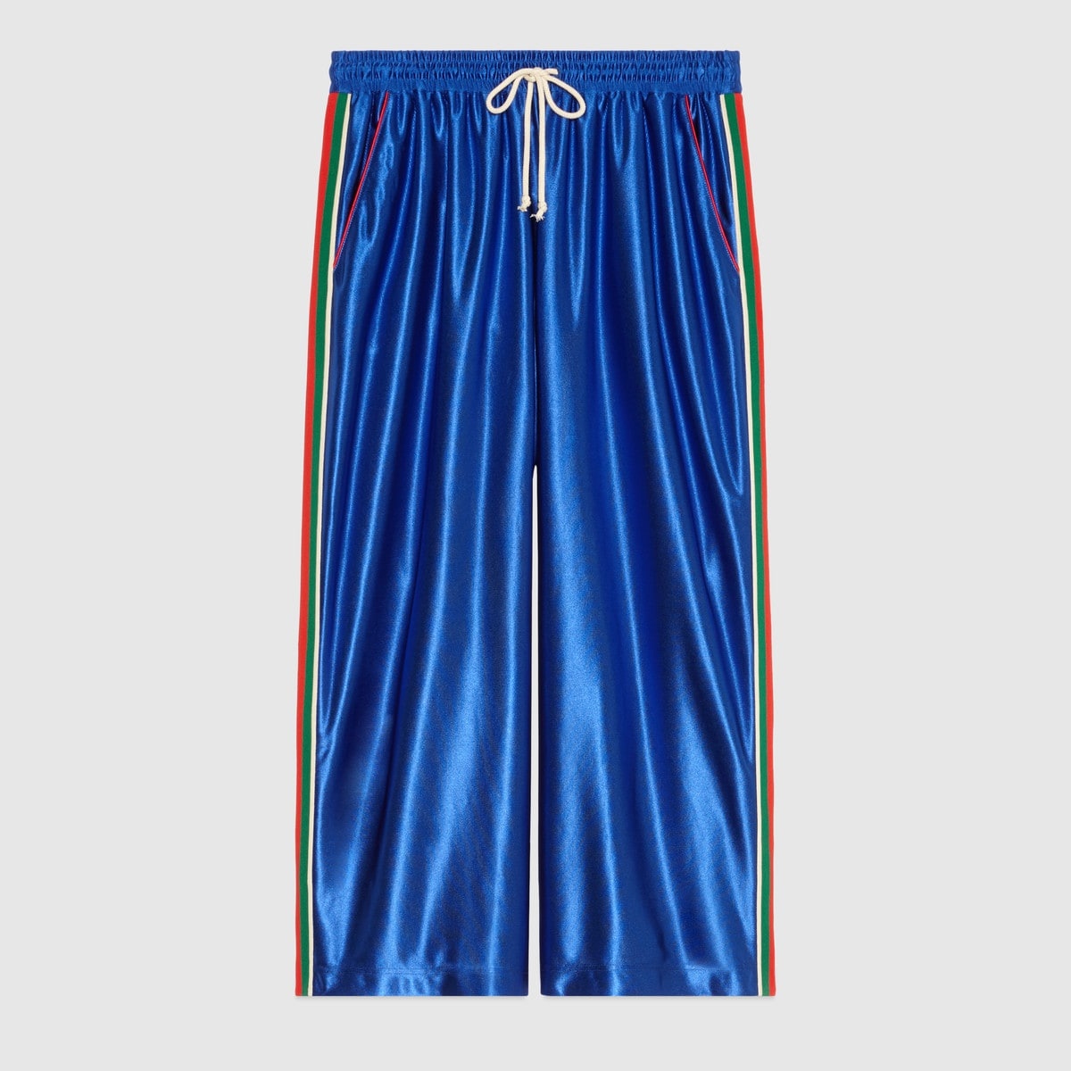 Shiny jersey pant with Web - 1