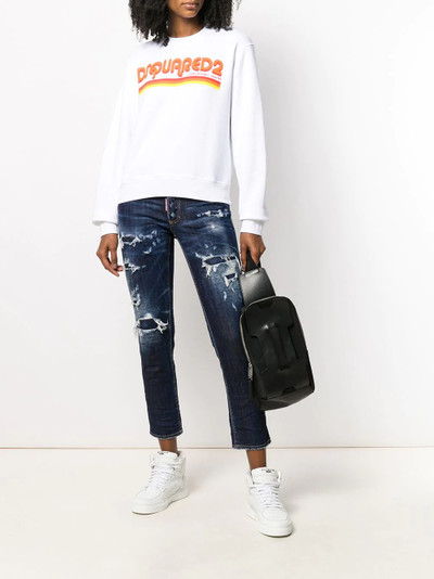 DSQUARED2 distressed cropped jeans outlook