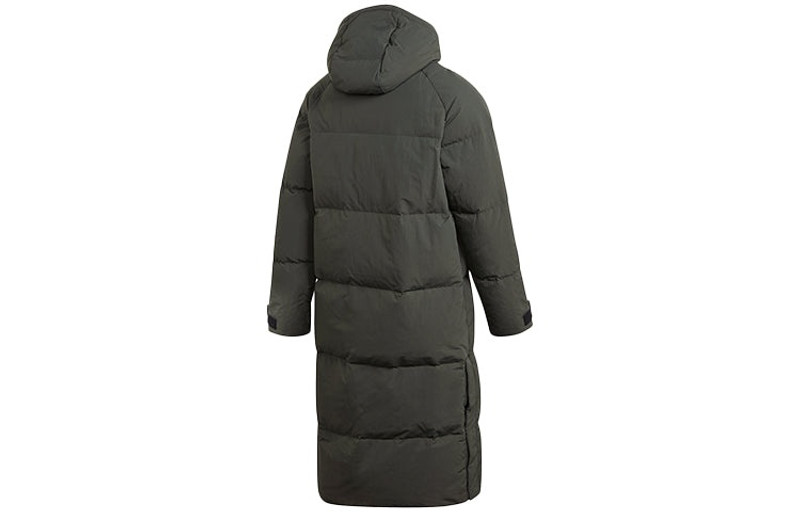 adidas adidas Casual hooded Down Jacket Brown FT2487 outlook