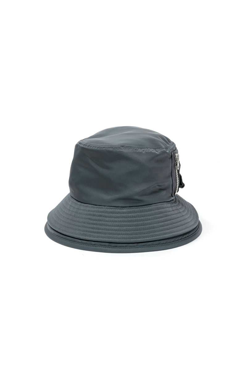 Pocket Double Brim Hat / Nylon Twill 1