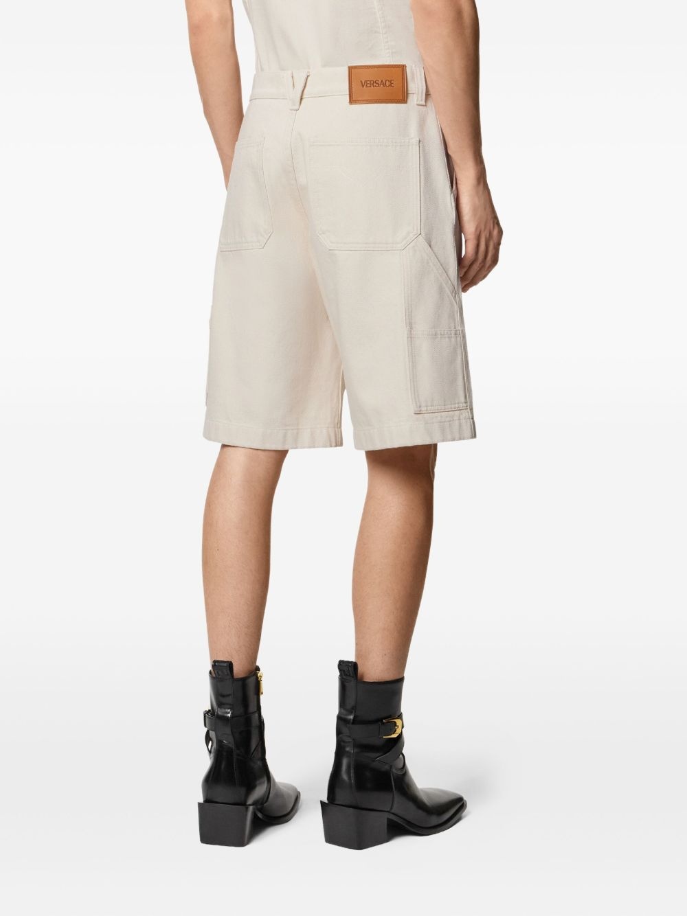 Medusa Biggie denim cargo shorts - 4