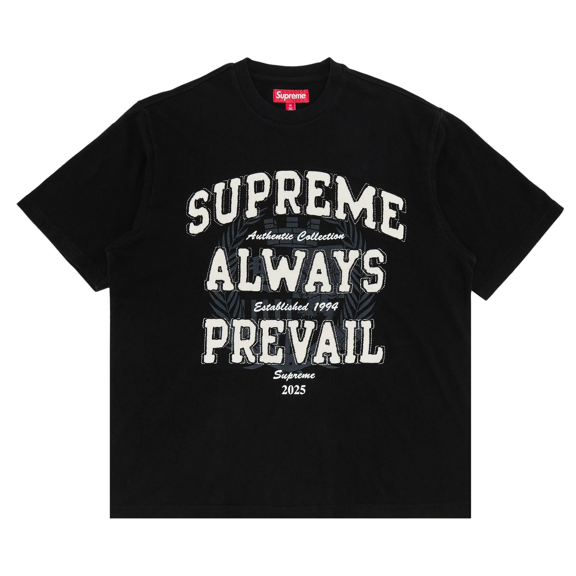 Supreme Always Prevail Short-Sleeve Top 'Black' - 1