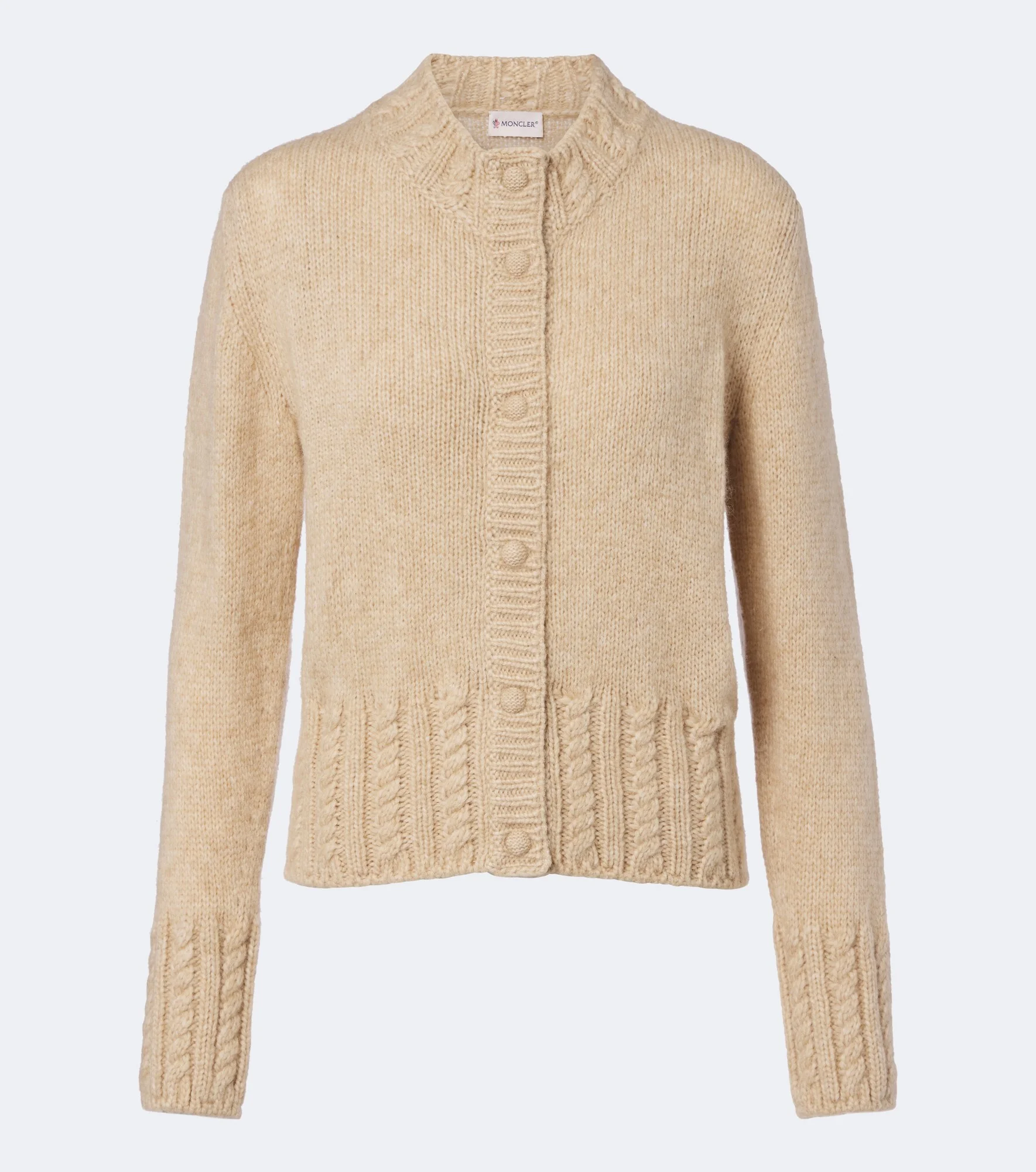 Alpaca and wool-blend cardigan - 1