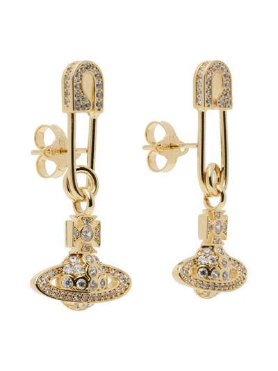 Vivienne Westwood Gold Lucrece Earrings outlook
