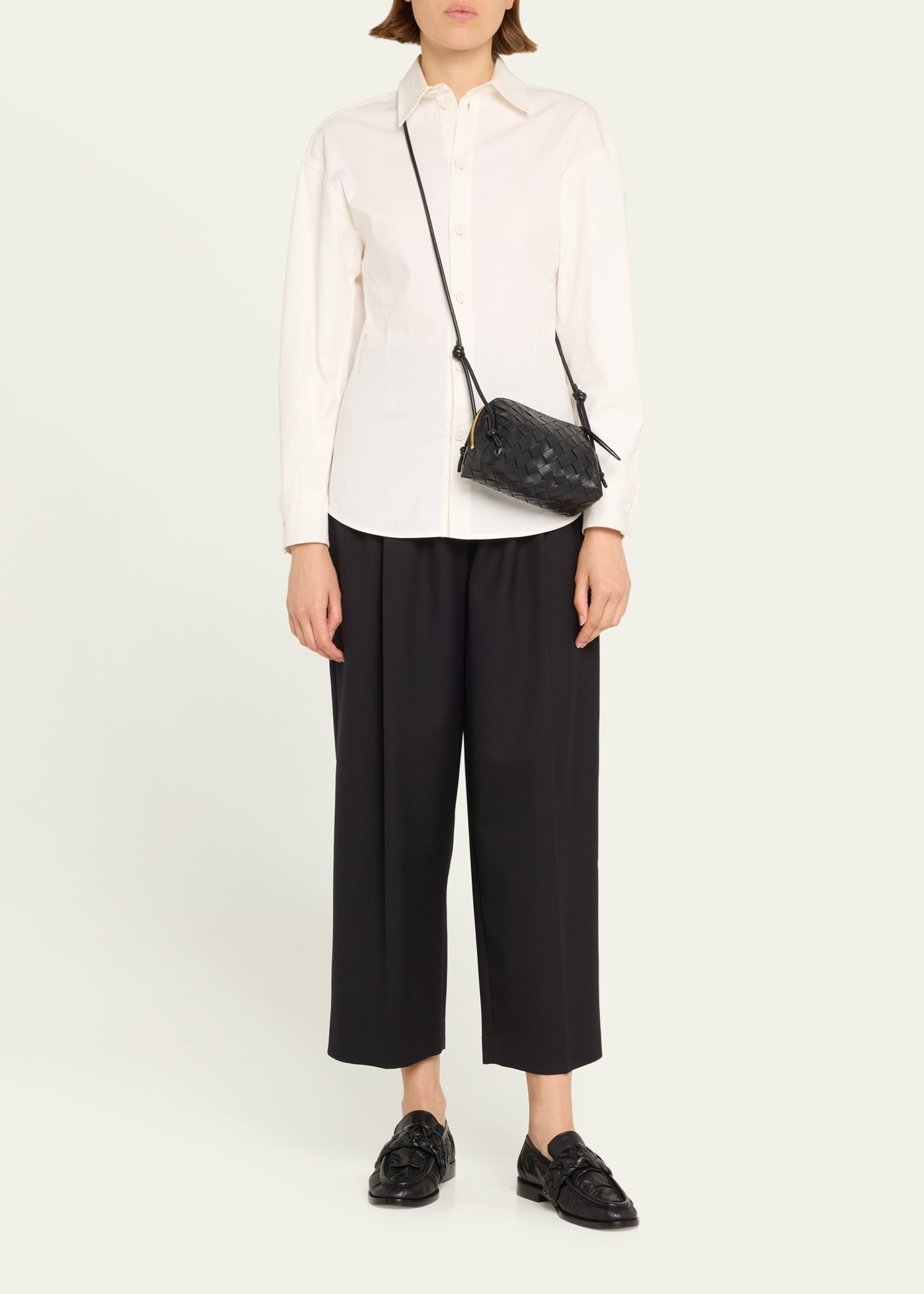 Zip Leather Pouch Shoulder Bag - 6