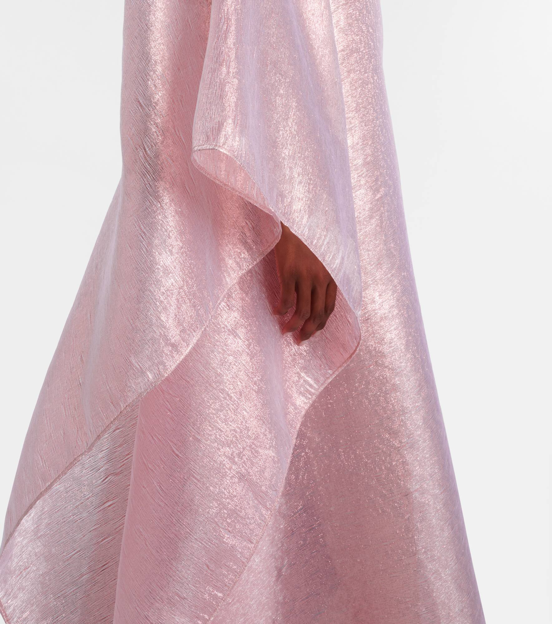 Betsy one-shoulder fil coupé gown - 5