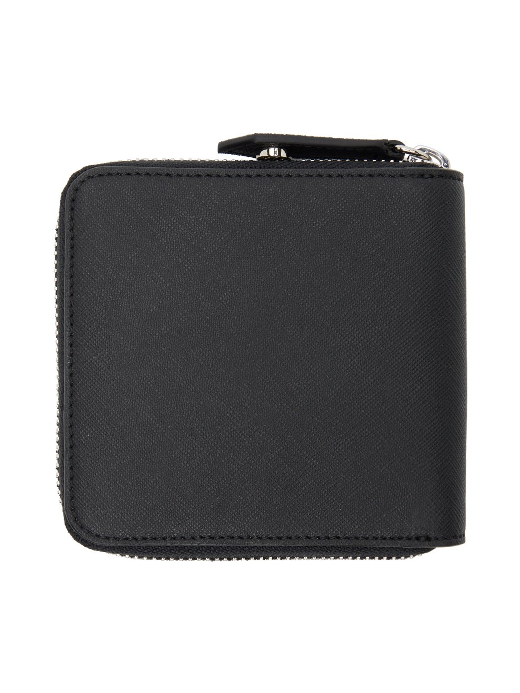 Black Saffiano Biogreen Rounded Square Wallet - 2