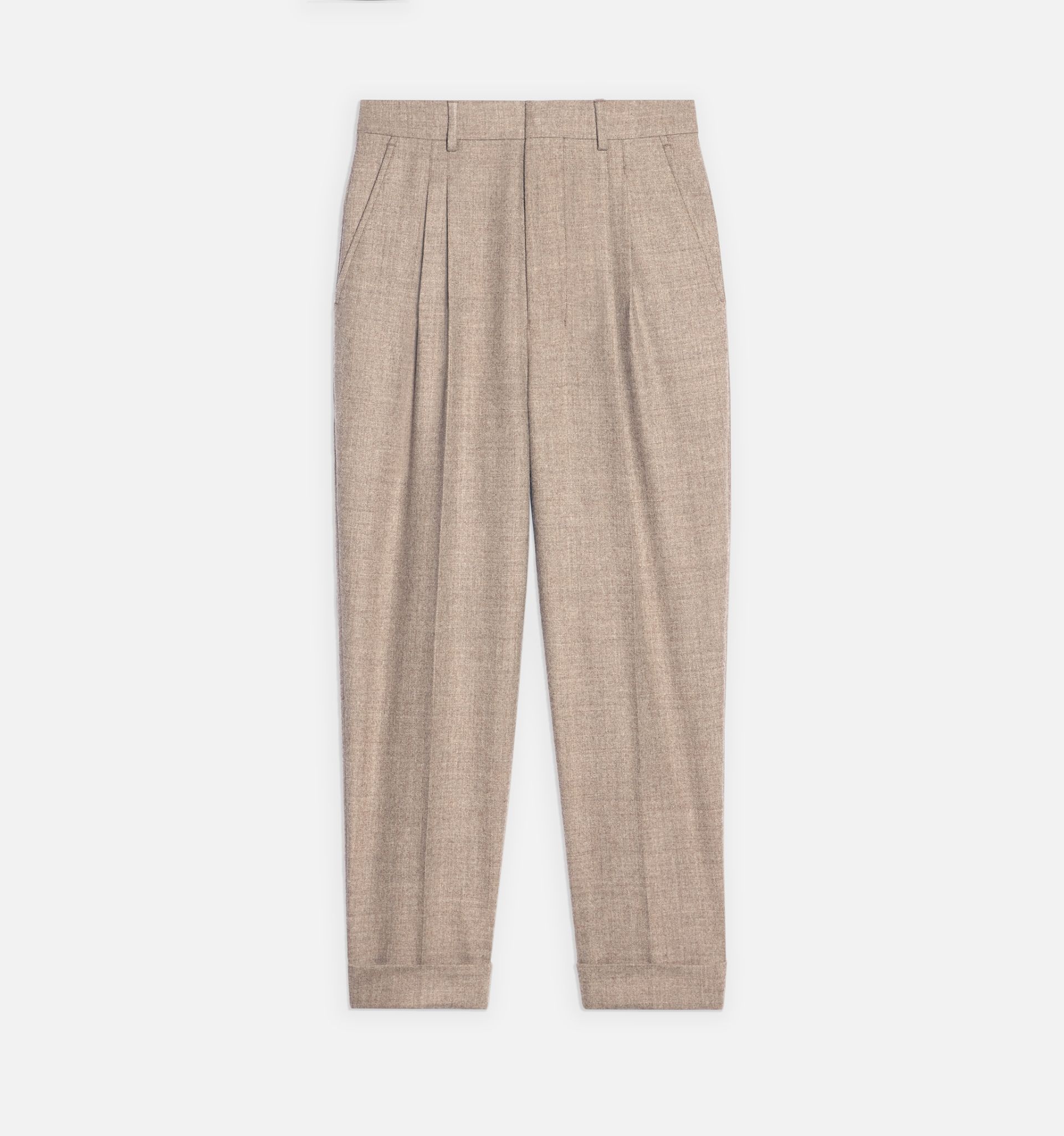 high-waisted cropped trousers - 2