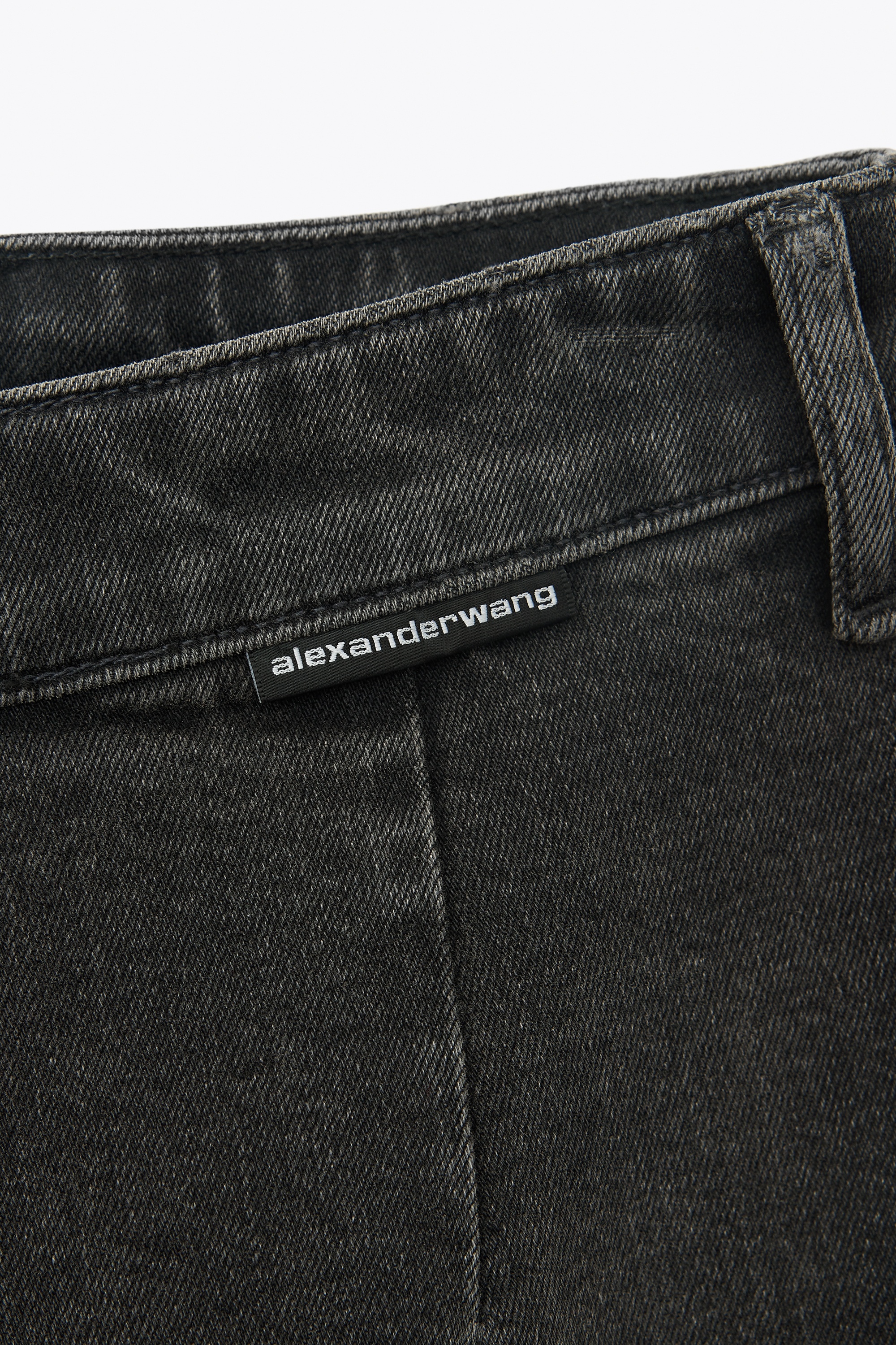 STOVEPIPE JEAN IN AGED GREY DENIM - 6