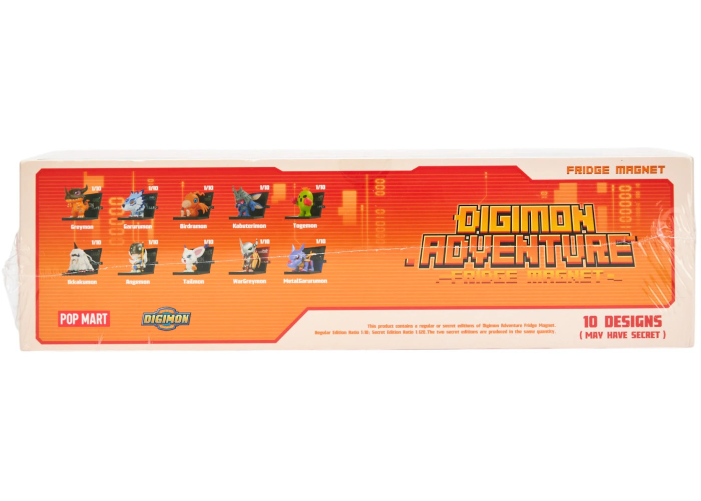 Pop Mart x Digimon Adventure Fridge Magnet Sealed Case (10 Blind Box) - 4