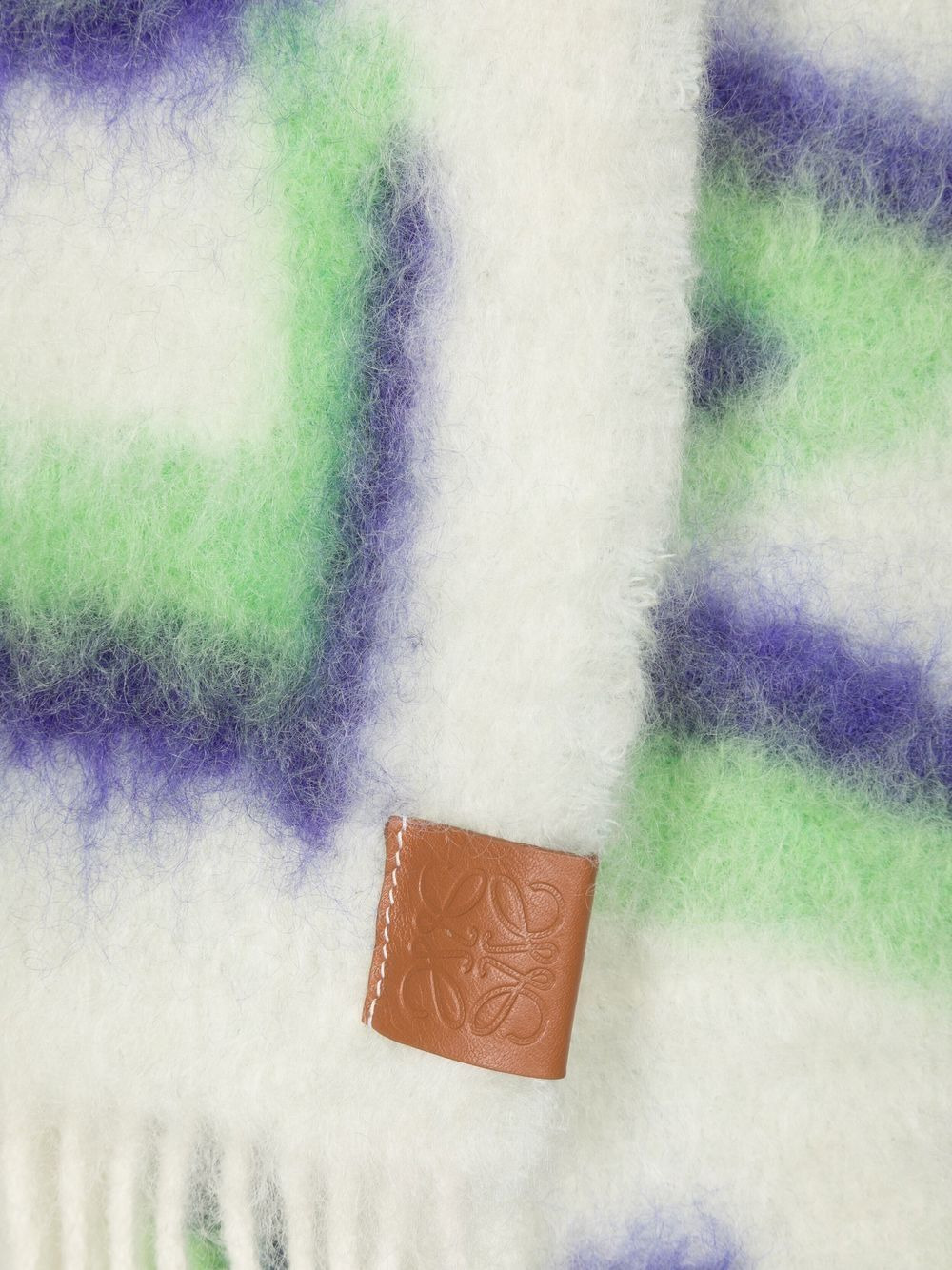 intarsia logo-knit scarf - 3