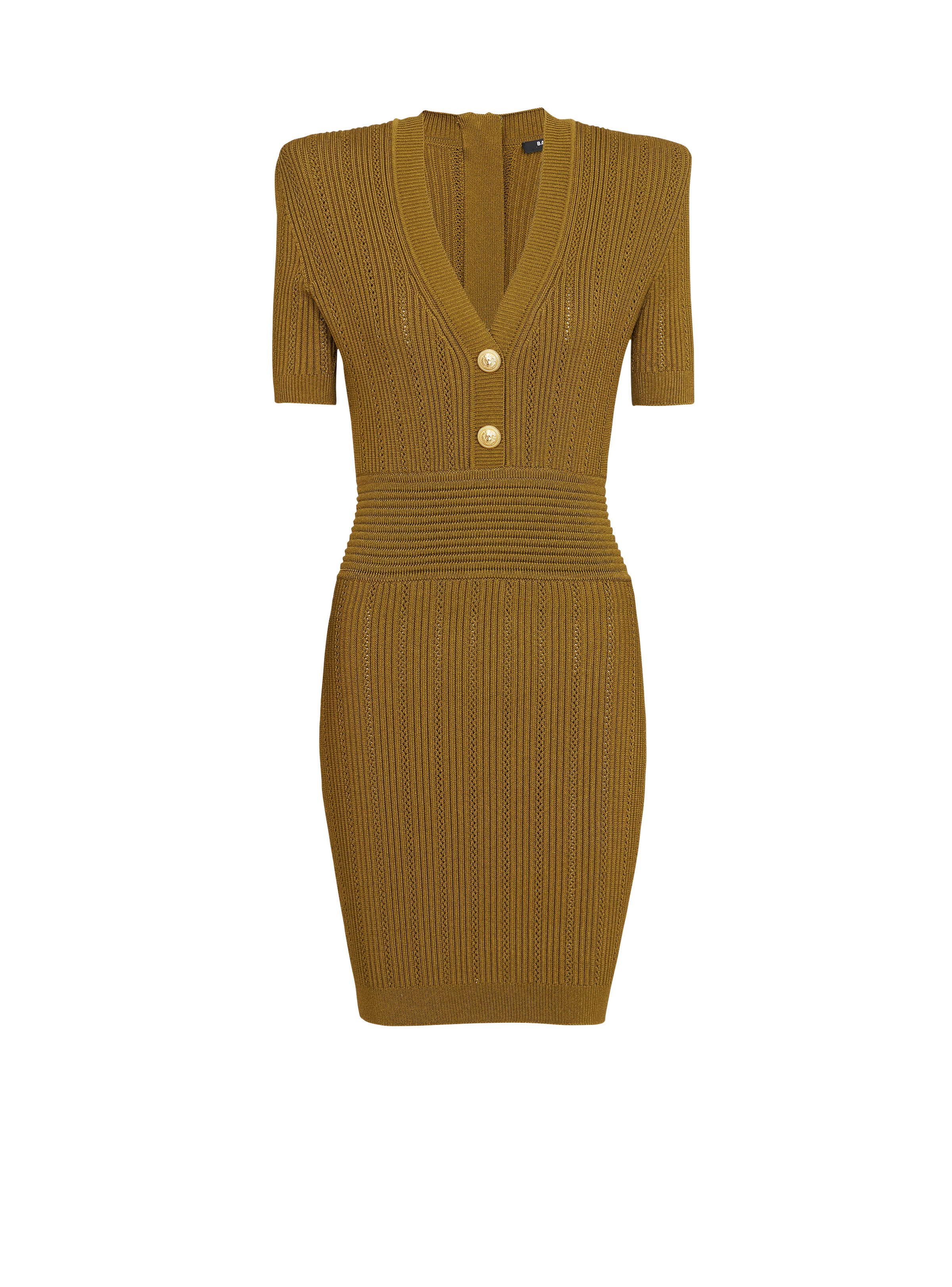 Ribbed knit bodycon dress - 1