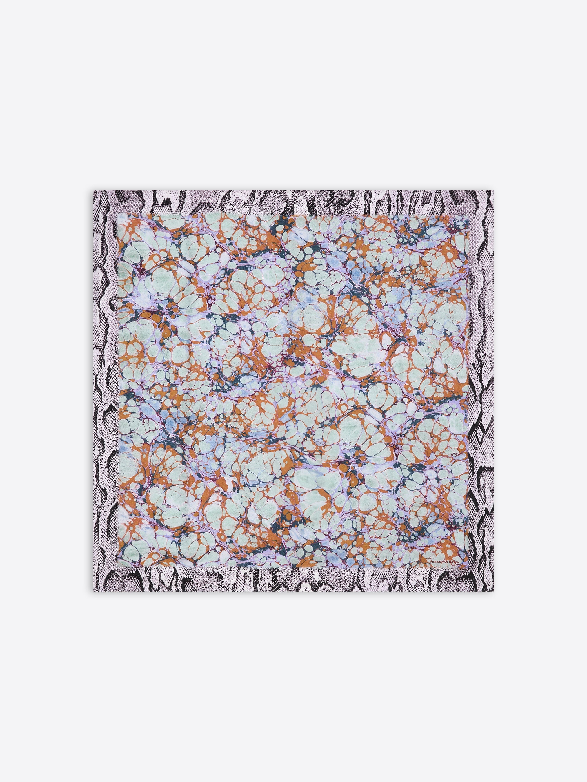 PRINTED SILK SCARF - 1