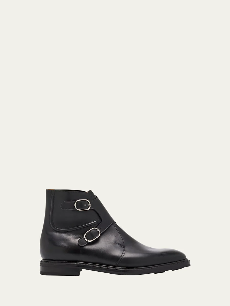 Men's Alliance PD Leather Double Monk-Strap Boots - 1