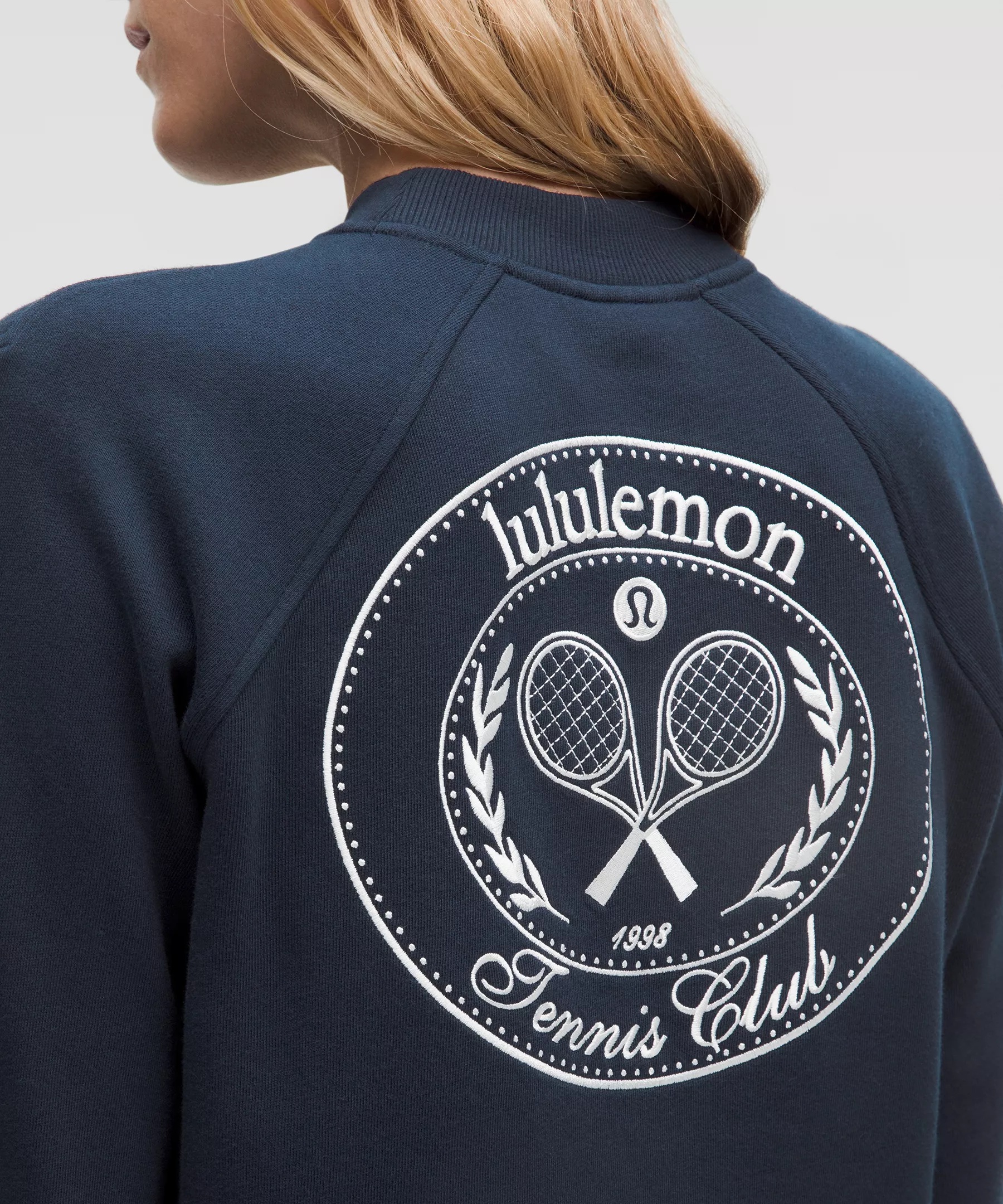 Cotton French Terry Crewneck Pullover *Tennis Club - 5