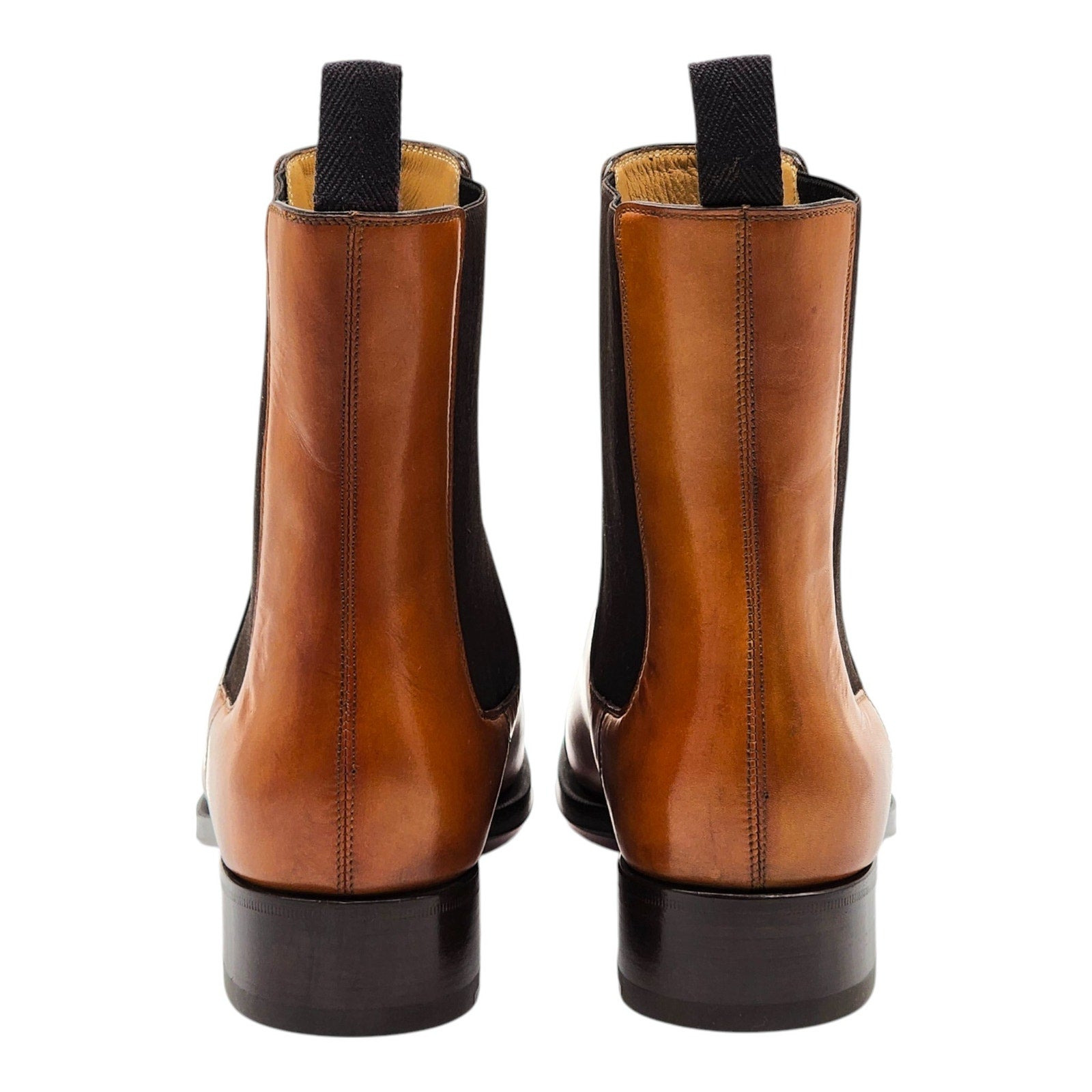Christian Louboutin Antonio Chelsea Leather Boots Brown EU 40 US 7 - 4