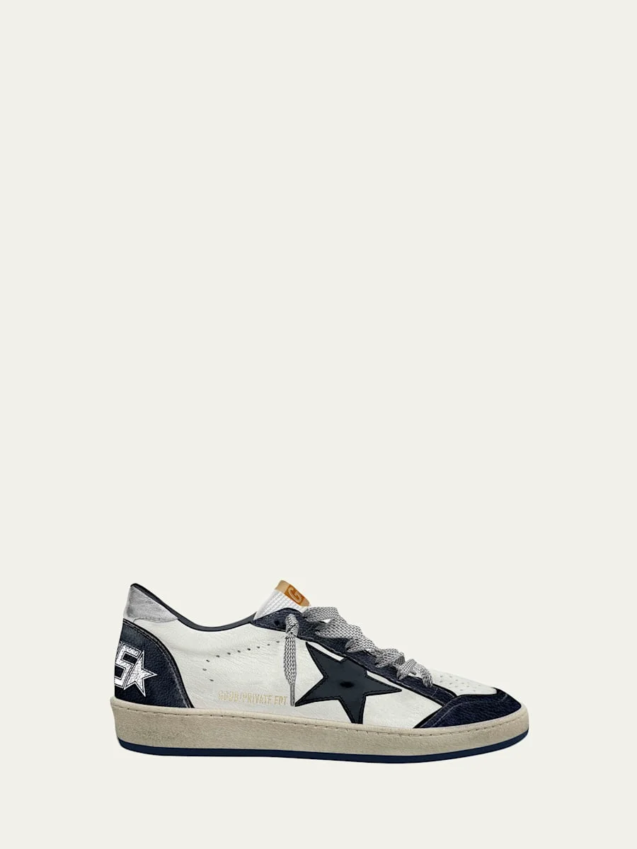 Men's Ball Star Leather Low-Top Sneakers - 1
