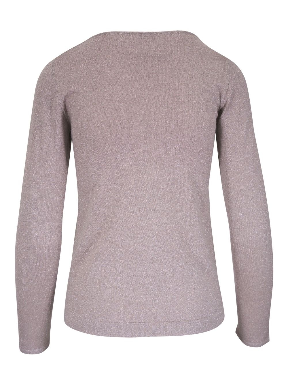 metallic-threading sweater - 2