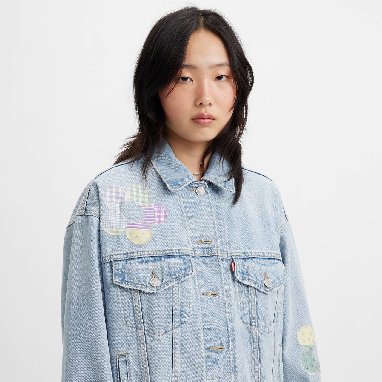 90S PATCHWORK TRUCKER JACKET - 5