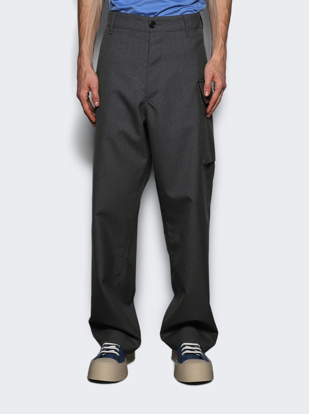 Cargo Pocket Trousers Grey - 3