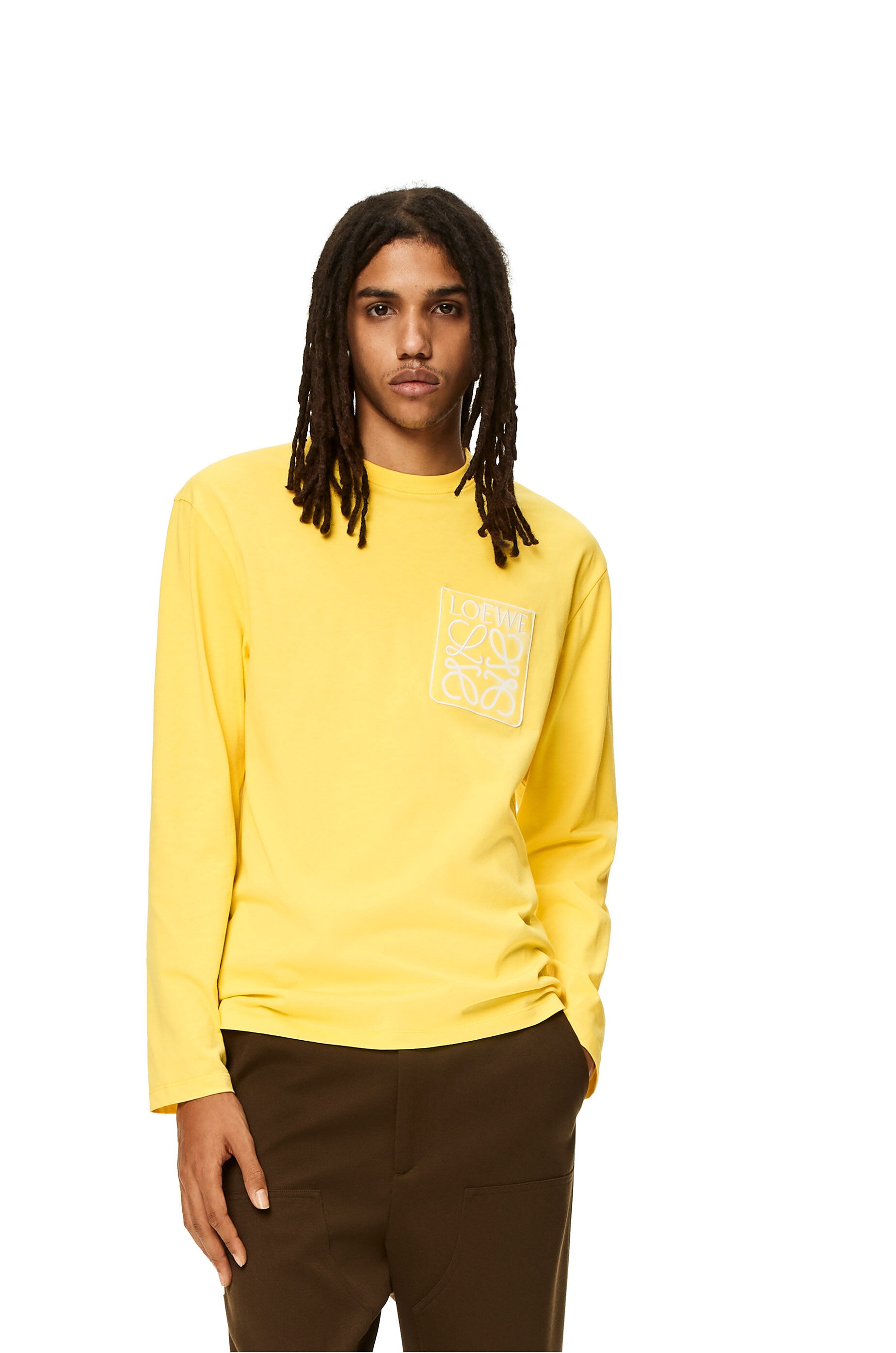 Anagram fake pocket long sleeve T-shirt in cotton - 3