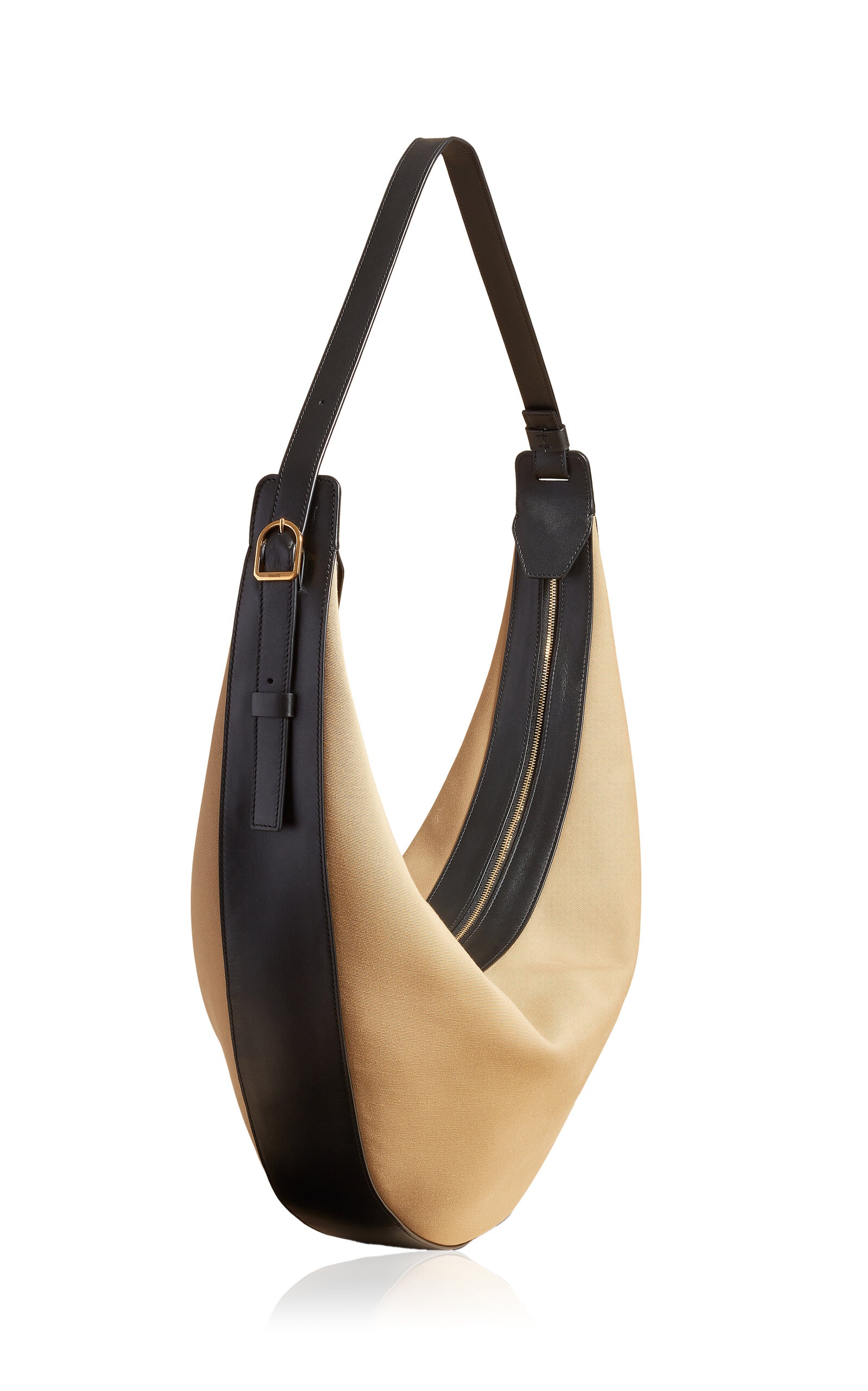 Augustina Canvas-Leather Hobo Bag neutral - 3