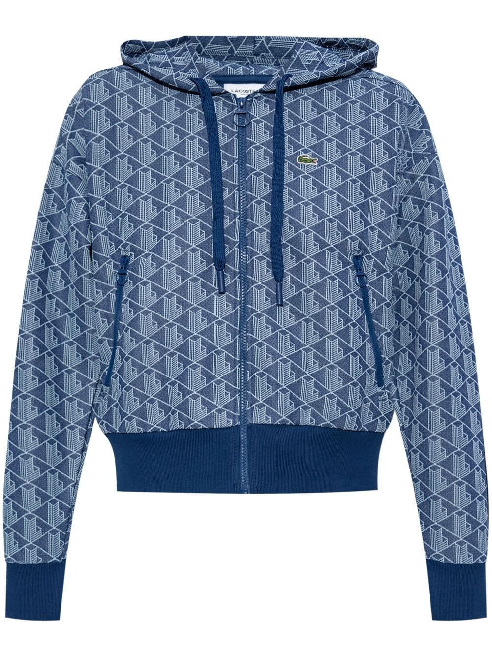 jacquard monogram hoodie - 1