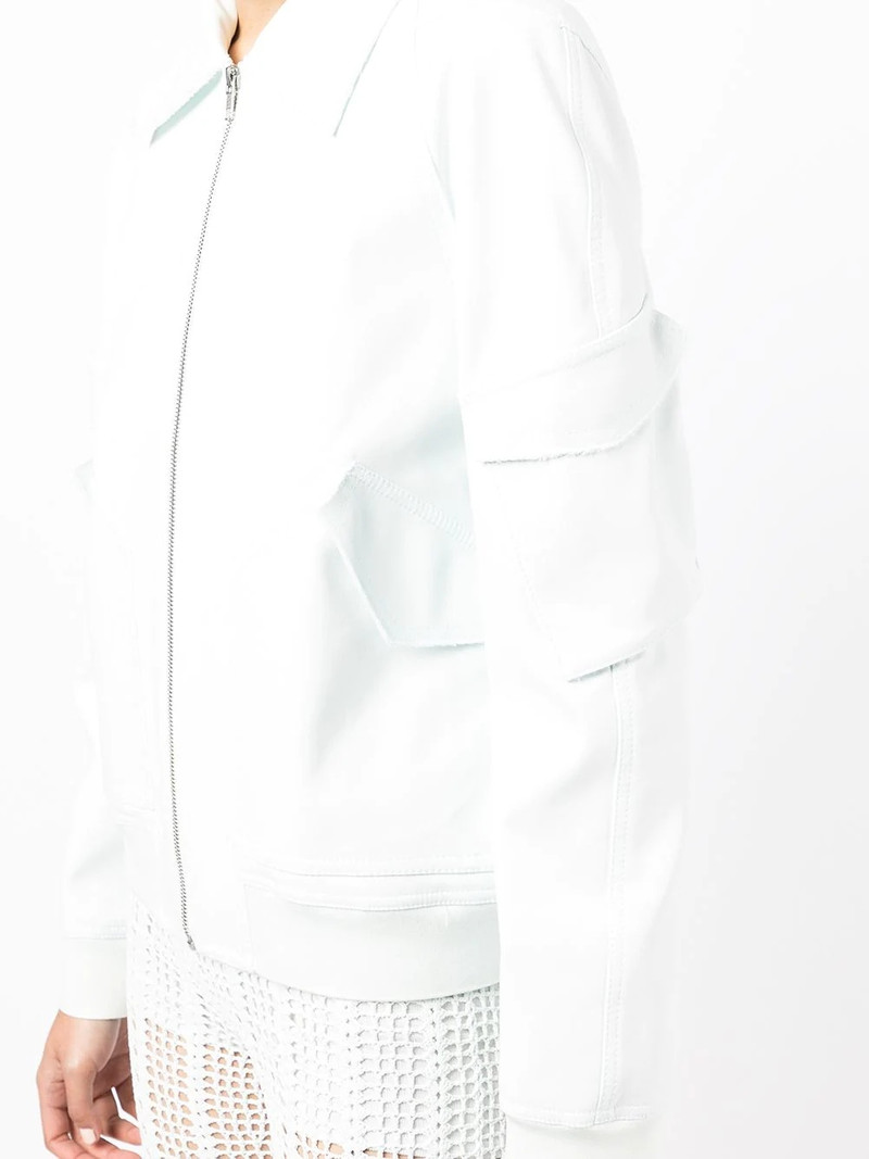 zip-up fitted bomber jacket 6