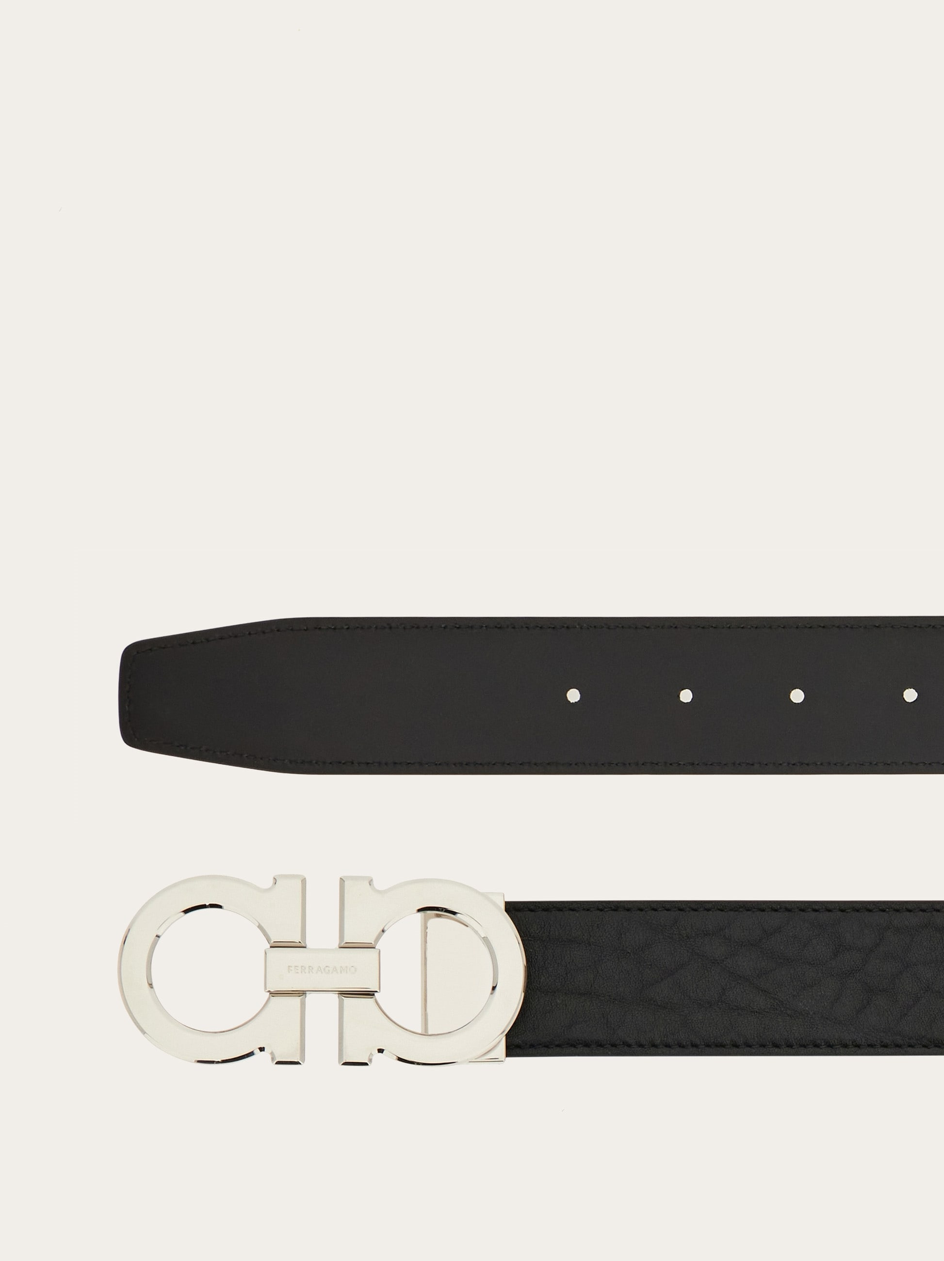 Reversible and adjustable Gancini belt - 2