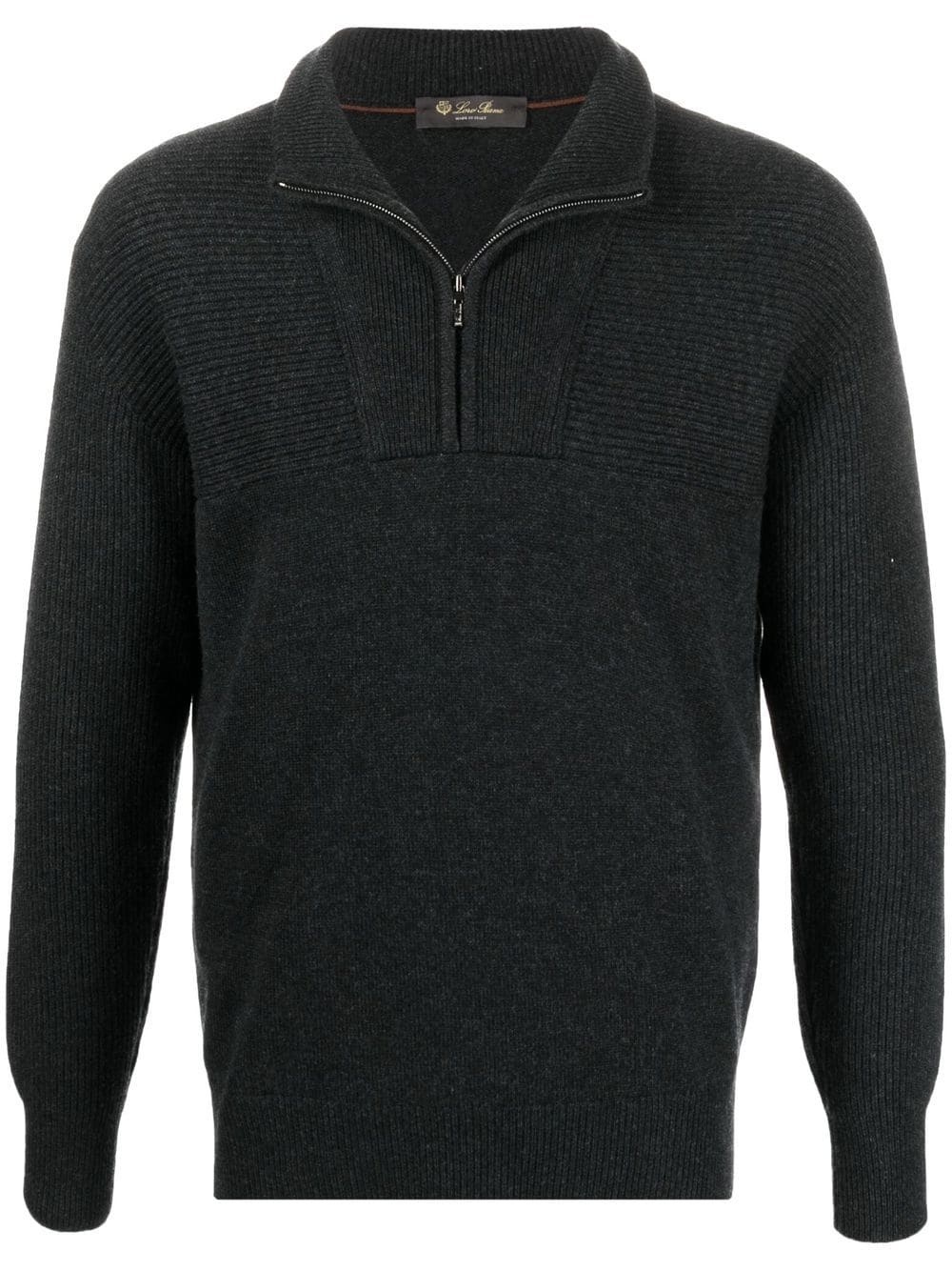 cashmere polo jumper - 1