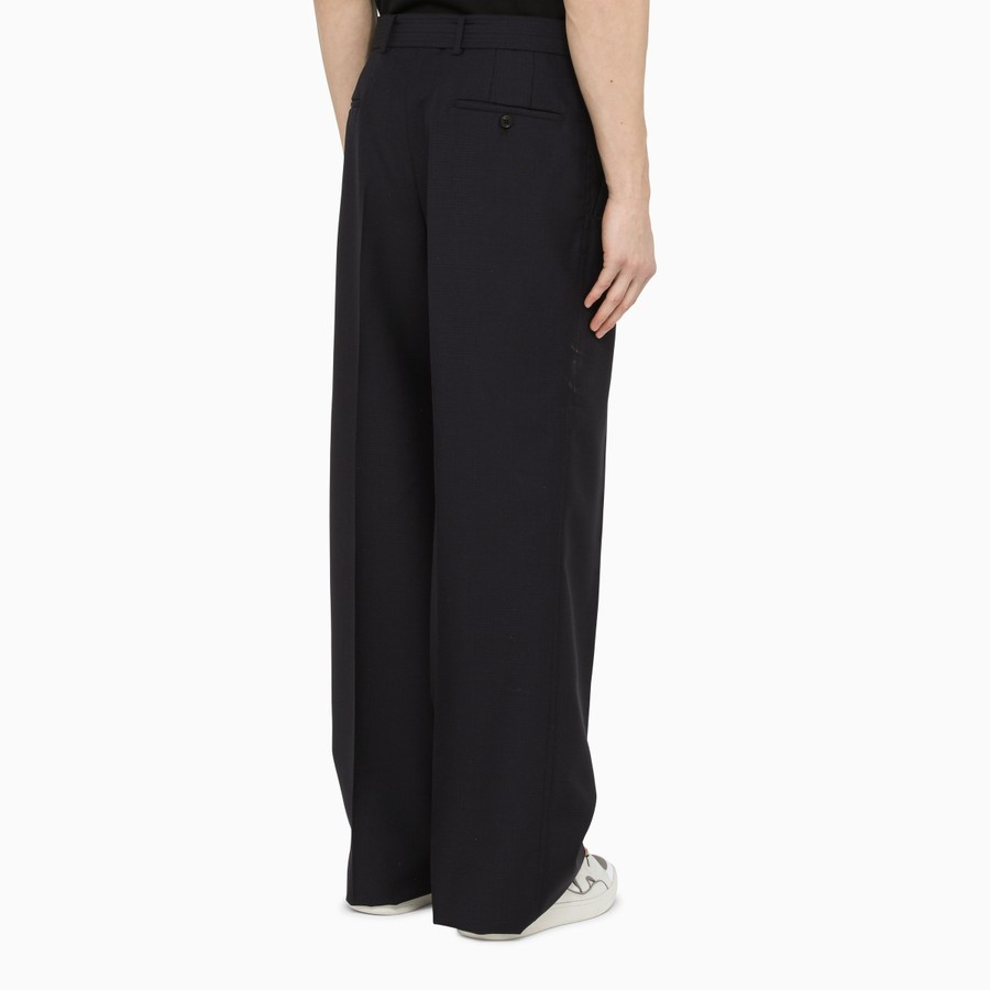 Midnight blue belted trousers - 6