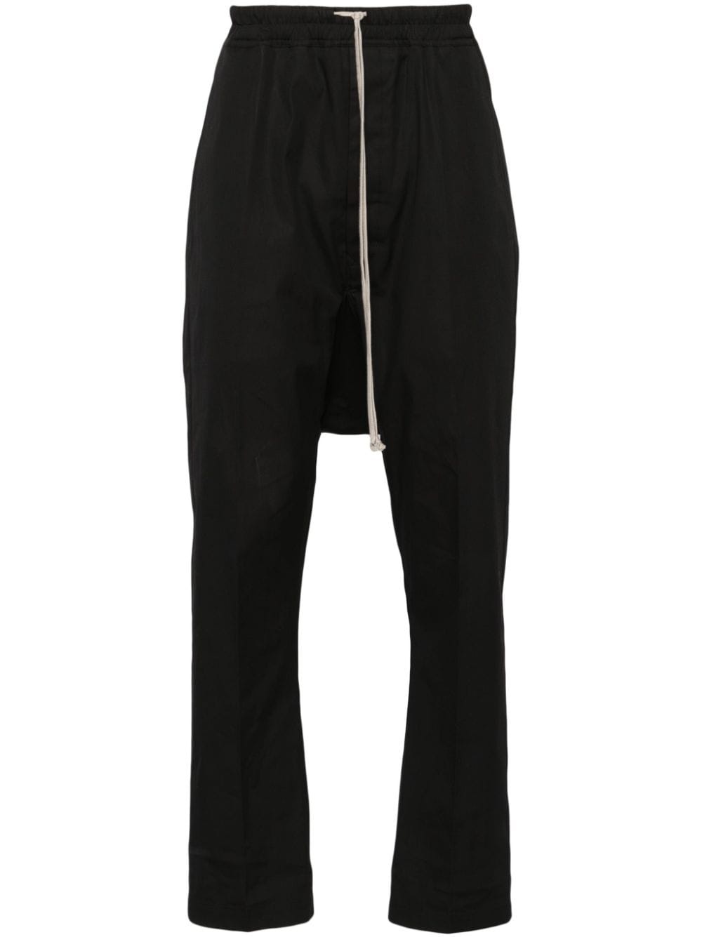 drawstring drop-crotch trousers - 1