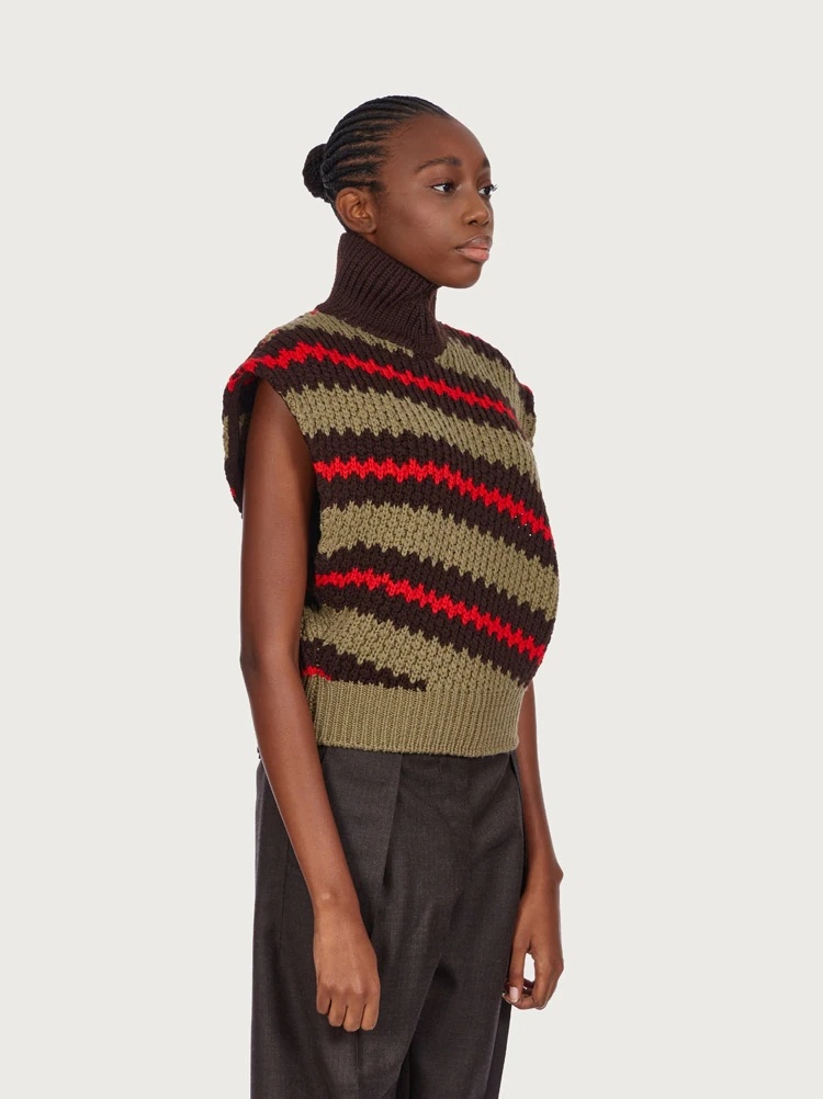 HIGH NECK GILET - 3