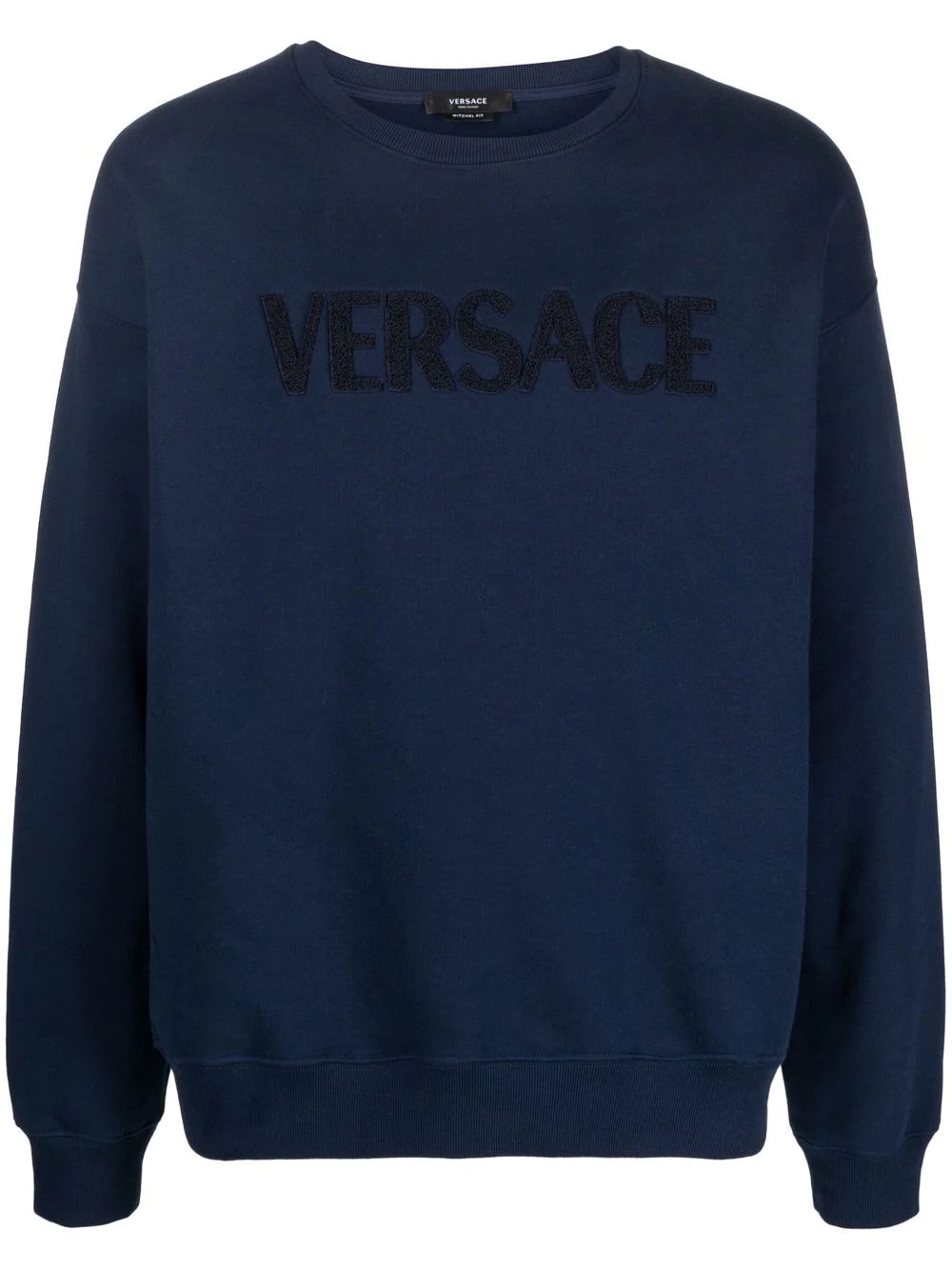 logo-embroidered jersey sweatshirt - 1