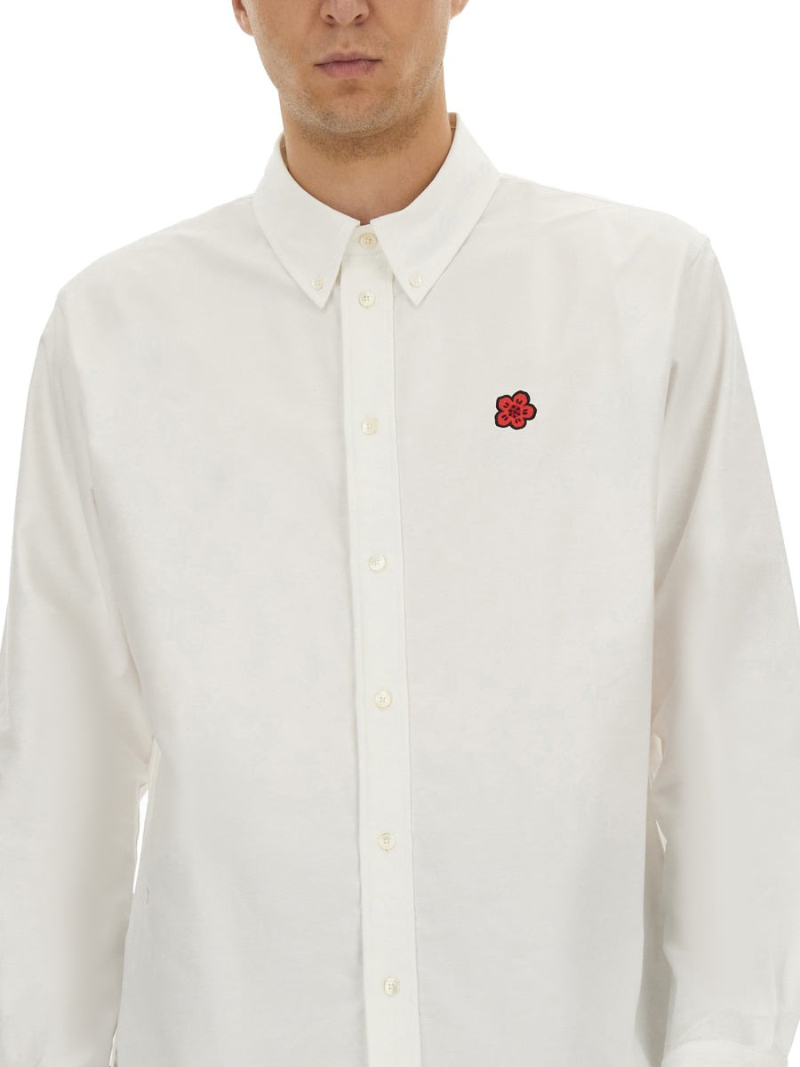 Kenzo Men Shirt With "Boke Flower" Embroidery - 4