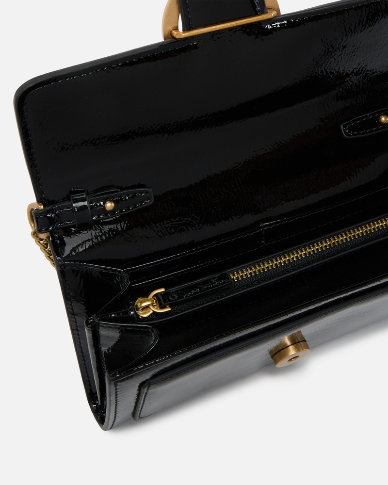 SHINY CROSSBODY WALLET WITH BIRD BUCKLE 4