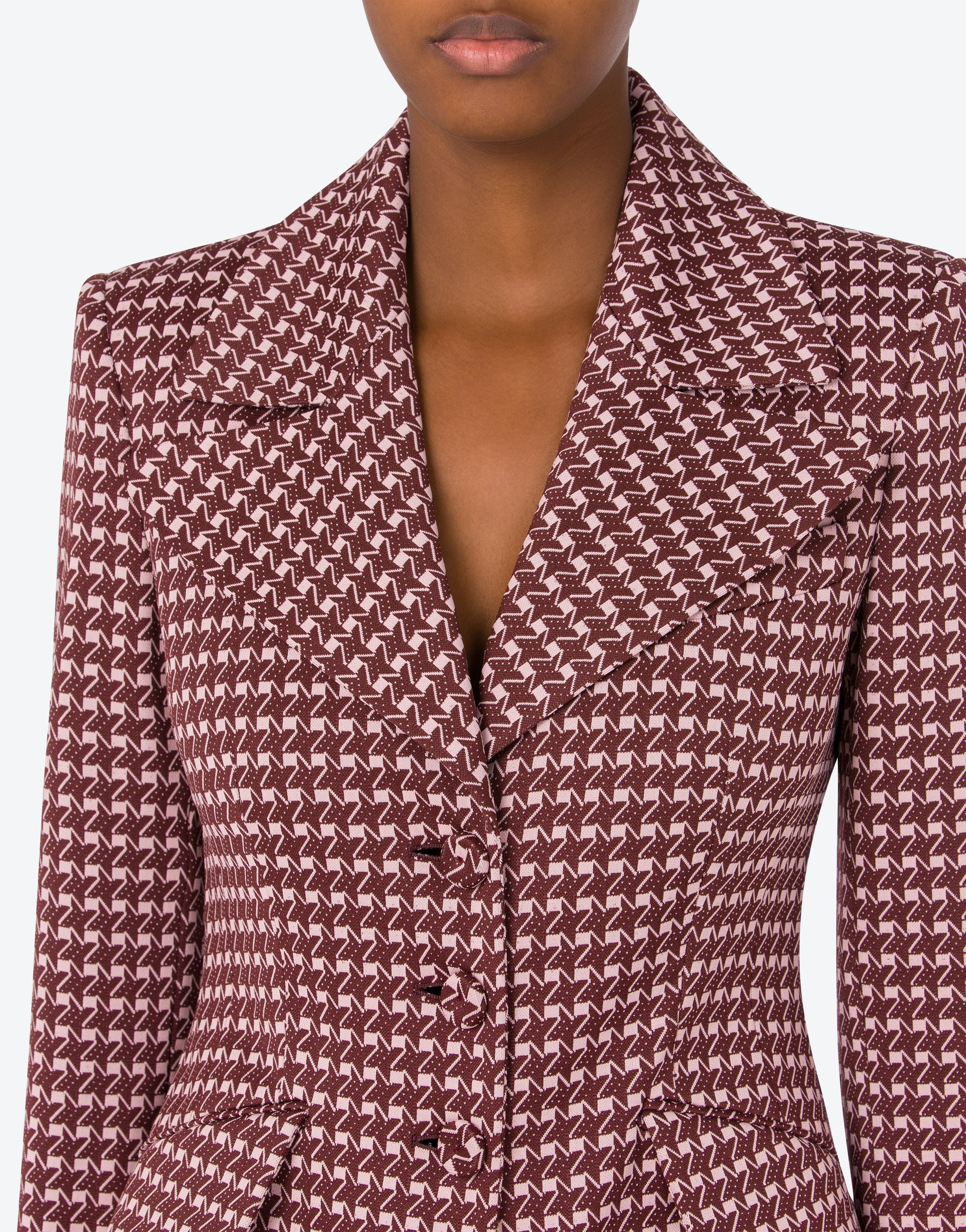 JACQUARD STRETCH NYLON JACKET - 4