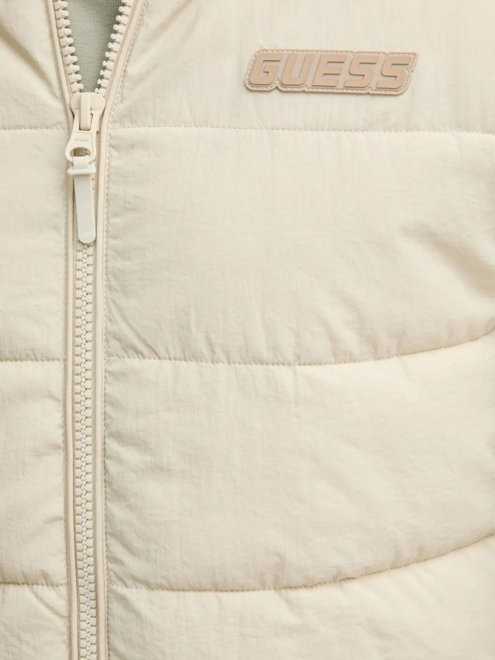 quilted logo-plaque jacket - 4